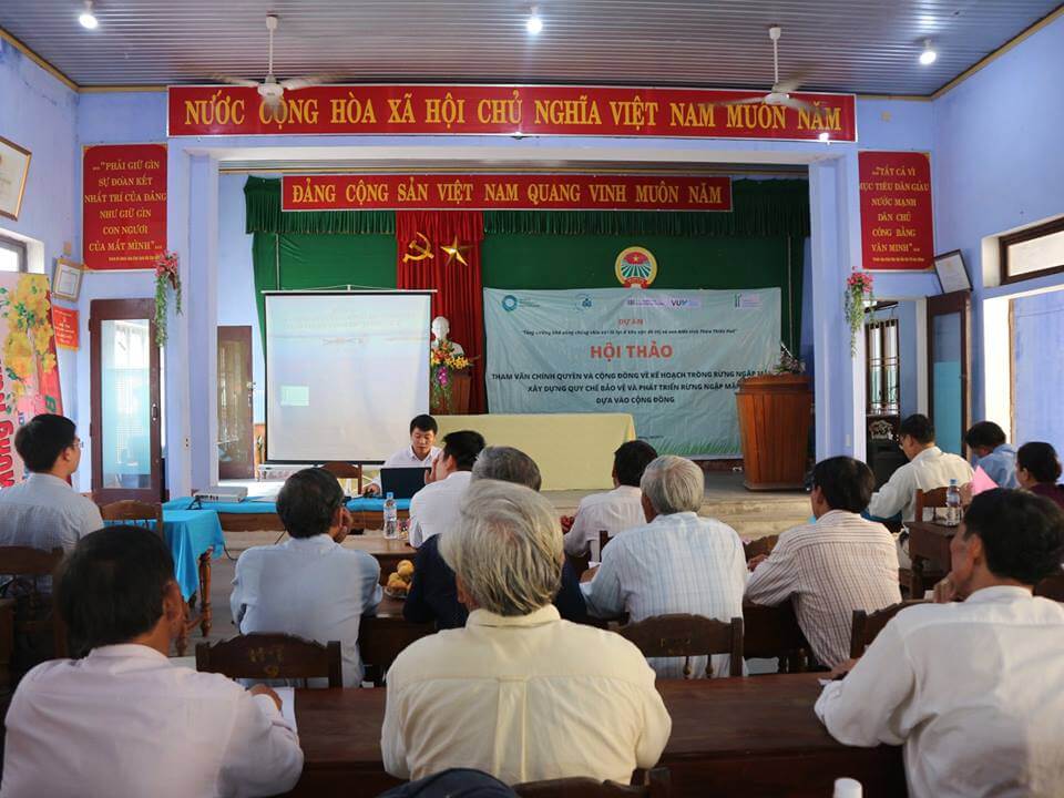Public consultation meeting of mangrove planting plan and place